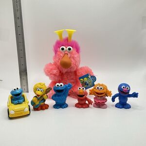 RARE Sesame Street Pink Honker Applause Plush & Figures Lot